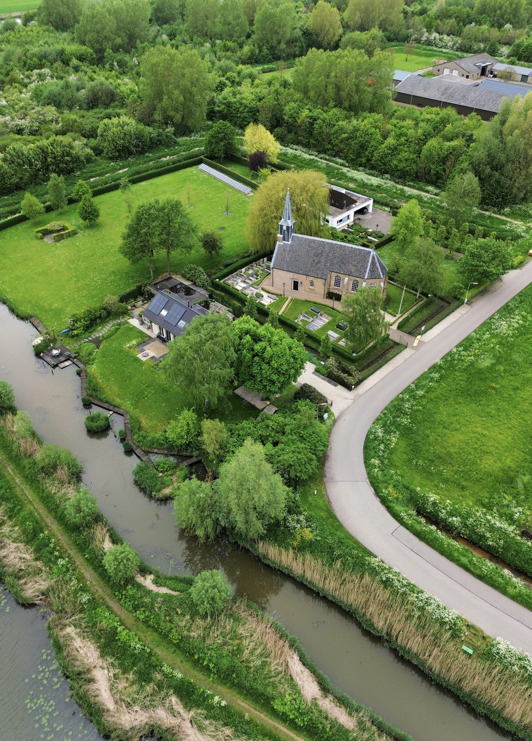 Dronefotografie een object vanuit een ander perspectief